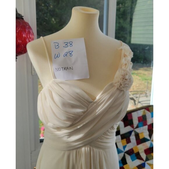 Elegant Cream Wedding Dress Vintage Cindy Collection Ivory Size Large - Picture 11 of 14